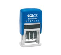 Colop S160/L2 MiniDater 5 x 25 mm, cuscino 4 mm rosso/blu a pagamento