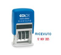 COLOP - S160-L2 - Timbro Mini Dater S160-L2 Datario + RICEVUTO - 4 mm - autoinchiostrante - Colop - 38121 - Conf. da 1 Pz.