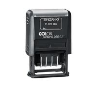 COLOP Timbro della data Printer S 260/L1 con testo "Ingresso", lingua: tedesco (D02), colore: blu/rosso