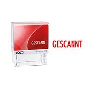 COLOP Timbro Printer 20 con testo GESCANNT, colore rosso