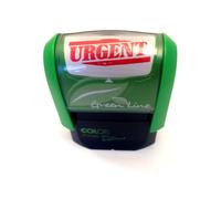 Colop"Urgent" Green Line Word Stamp - Red,38 x 14mm
