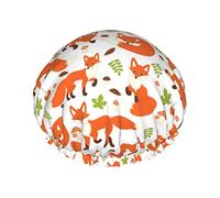Color 10 Flor Fresa Gorro de ducha Impermeable Gorros de ducha de lujo para mujeres Gorro de baño reutilizable Gorro de ducha de moda con elástico Fácil de usar Adecuado para cabello largo corto y riz