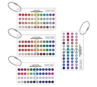 Color Analysis Cards 4 Pieces Portable - Quick Reference Acrylic Scratch