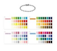 Color Analysis Cards - Acrylic 4 Piece | Seasonal Matching Guide
