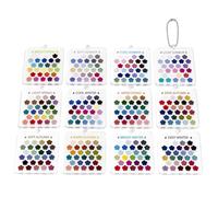 Color Analysis Cards | Scratch-Proof Clear Acrylic Matching Guide | Personal Color Palette Cards For Autumn Winter Clothes Closet Seasons Fashion Outfits Makeup
