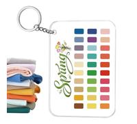 Color Analysis Keychain - Clear Acrylic, Seasonal Palette Styling Card