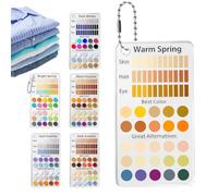 Color Analysis Kit Cards 6-Piece Acrylic Matching Seasonal Palette