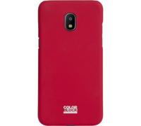 Color Block, Cover per Galaxy J3 2017 Rigida, Rosso