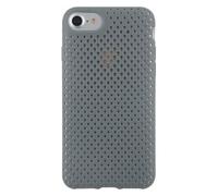 Color Block, Cover per iPhone SE/8/7/6S/6 Semirigida Microforata, Grigio