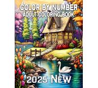 Color By Number Adult Coloring Book: Large Print Color By Number Coloring Book With Easy Designs Featuring Animals, Ocean Life, Birds, and ... Color By Number Book for Adults and Seniors)