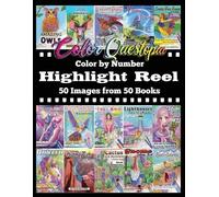 Color By Number Highlight Reel - 50 Images from 50 Books (Tascabile)