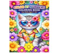 Color By Numbers Coloring Book For Kids Ages 7-12: Interactive Coloring Activity Book with Fun Number Codes, Cute Illustrations, Brain-Boosting ... Relaxing Creative Pages for Kids Ages 7-12.