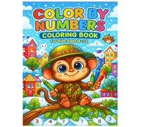 Color By Numbers Coloring Book For Kids Ages 8-12: Challenging and Enjoyable Color-by-Number Pages to Build Focus, Creativity, and Number-Recognition Skills for Kids Ages 8-12.