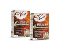 Color & Care 9N Blond Miele | Kit Colorazione 30 giorni | Copertura totale e lucentezza lunga durata | Capelli bianchi camuffati, nutriti e idratati, tutti i tipi di capelli, confezione da 2 x 135 ml