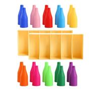 Color Challenge Game - 4.09 Inch Educational Board Toy | ABS Matching Sorting Puzzle - Interactive preschool learning bottle game with stickers, family party night