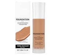 Color Change Foundation, 30ml Buildable Primer, Face Base with Natural Blend, Skin Foundation with Brighten Tone, Beauty Care Accessory, Handy Aid for Blemishes Imperfections Beauty Skin Pimple