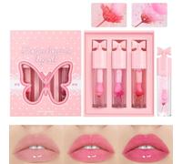 Color Change Lip Gloss, Plumping Shiny Glossy Lipgloss, Long Lasting Makeup Accessories, Net Content 3,2 ml x 3 pezzi, Premium Quality Compact Ideal for Girlfriend Mom Daughter