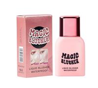 Color Changing Face Tint, Waterproof Liquid Blush, Portable with Precise Wand, Skin Friendly Tint, Breathable Lightweight Fluid with Glossy Finish, Daily Cosmetic for Natural Look