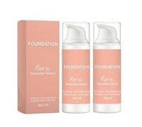 Color Changing Foundation, 4-in-1 Color-Changing Foundation with SPF 50, Hydrating Liquid Concealer,Long-Lasting & Water-Resistant,Lightweight, Natural Finish (2 pcs)