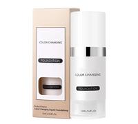 Color Changing Foundation, Hydrating Facial Concealer, Lightweight and Long Lasting, Radiant Dewy Liquid Foundation for Oily, Combination, Dry, Mature Skin, Gym, Travel, Sports