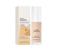 Color Changing Foundation, Long Wear Face Makeup, Color Correcting Base with Wedding Party Use, Lightweight Coverage Foundation with Dating Outdoor Fit, Full Coverage Makeup for Women