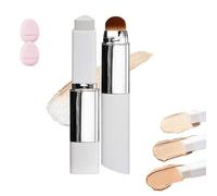 Color Changing Foundation Stick - 2-In-1 Dual Head Cover Cream,With Detachable Brush,Waterproof Korean White Foundation Sticks,For All Skin Types (Natural, SIZE)