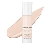 Color Changing Foundation - Thirty Milliliter Face Buildable Primers, Liquid Makeup Base, Skin Tone Adjusting Cream, Beauty Category, White Bottle Set for Blemishes Imperfections and Pimple Care