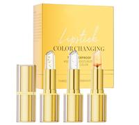 Color Changing Lipstick, Moisturizing Lip Balm Stick, Temperature Reactive Lips Color, 3-Piece Long Lasting Makeup Set, Hydrating Beauty for Party Travel and Daily Use