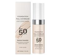 Color Changing Liquid Foundation, Longwearing Concealer with Spf 50, Full Coverage Makeup, Even Skin Tone, Hydrating Formula for Day and Night Use, 1.06x1.06x4.61 Inches