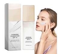 Color Changing Magic Foundation - All Day Flawless Warm Skin Tone BB Cream, Lightweight Formula, Adapts to Skin Tone, Hides Wrinkles & Lines, Hydrating & Long-Lasting (1pcs)
