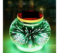 Color Changing Mosaic Glass Ball LED Solar Garden Lights Waterproof Table Lights 2 Modes for Christmas Party Decoration
