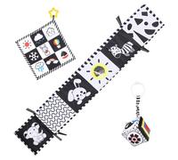 Color Contrast Toys for Kids | 3 Pack Interactive Educational Toys | Fun and Engaging Learning Activity Toys Brain Development in Children Aged 0-6 with Visual Stimulation Feature