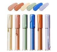 Color Corrector, 6X Stick Concealer Full Coverage, Long-Lasting Highlighter Contour Stick, Gentle, Crease Resistant, Face Makeup for Mature Skin Discoloration, 3ml x 6