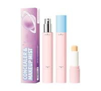 Color Corrector Stick, Face Concealer Pencil, Non Greasy Setting Spray, Formula Smooth Travel-Size Finishing Mist, Nude Tones, for Makeup Touch-Ups, Vacation, Incontri, Use