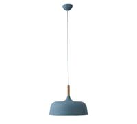 Color Danish Ceiling Pendant Light, American Style Chandelier, Fashion with Wood Hanging Lamp, E27/E26 Base Lighting Fixture for Restaurant, Dining Room, Bedroom, Kitchen, Bar(Blue,48cm)