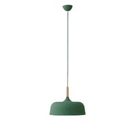Color Danish Ceiling Pendant Light, American Style Chandelier, Fashion with Wood Hanging Lamp, E27/E26 Base Lighting Fixture for Restaurant, Dining Room, Bedroom, Kitchen, Bar(Green,32cm