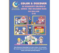 Color & Discover: 40 Community Helpers in Action: Fun Coloring Book for Kids Ages 4-8