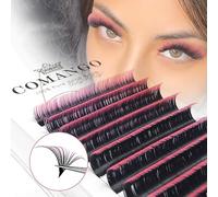 Color Easy Fan Ciglia 0,07 C Curl Ombre Rosa Volume Estensioni 9-16 mm Ciglia Miste Vassoio Colore Ciglia Estensioni Self Fanning 2D-10D Volume Ciglia Extension CoMango
