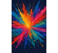 "Color Explosion - A Graph Paper Notebook: Bright and Colorful Graph Notebook for School, Work, or Creativity