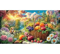 Color-Explosion-Fruit-Feast Puzzle per adulti e bambini 1000 pezzi Carta riciclata Puzzle Giochi educativi per attività in casa & Regalo divertente Idea regalo perfetta 70x50/1000 pezzi