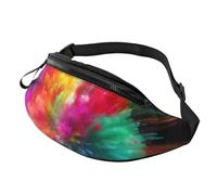 Color Explosion Marsupio per uomo e donna, impermeabile, sportivo, alla moda, borsa a tracolla con cinghia regolabile, grande borsa a tracolla per viaggi ed escursioni