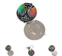 Color Fidget Enamel Pin, 20-Hue Colo R Wheel Spinner, Color Fidget Wheel For Artists, Quickly Identify Tonal Relationships, Suitable For Artist Painter Badge Gifts (Brooch style)