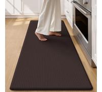 COLOR&GEOMETRY 10mm Più largo Tappeto da Cucina Antifatica-60x150cm,Marrone | Impermeabile, Antiolio e Antiscivolo, Imbottitura Morbida in Memory Foam, Tappeto runner per Zona Lavello e Piano Cottura
