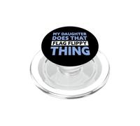 Color Guard Dad, mia figlia fa quella cosa Flag Flippy PopSockets PopGrip per MagSafe