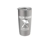 Color Guard Non è una bandiera è uno stile di vita Bicchiere termico in acciaio inox doppia parete
