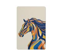 Color Horse Semplice latta metallo segni decorazioni da parete per bar, pub, club, caffetteria, fattoria, bianco, 30 x 20 cm