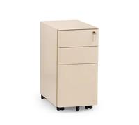 COLOR I | Metallo - Cassettiera con rotelle Beige