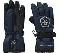 Color Kids Gloves - Waterproof - Recycled, Guanti per basse temperature Bambini unisex, Marine - White, 6-8