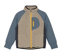 Color Kids - Kid's Teddy Jacket with Fleece Sleeves - Giacca in pile 116 beige/grigio