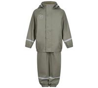 Color Kids Rain Set Solid PU Giacca Impermeabile, Vetiver, 98 Unisex-Bambini